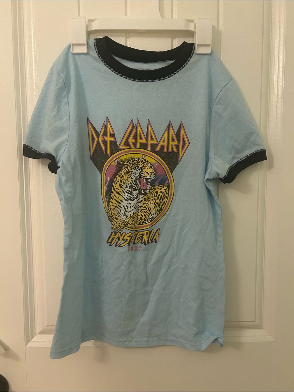 Def Leppard Blue Baby Tee